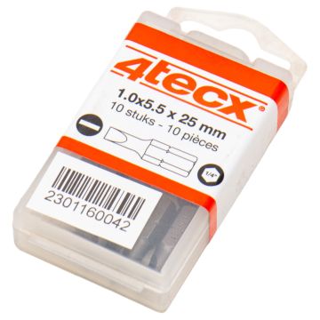 4tecx 4014000621, Slot Bits 1.0X5.5 25mm (10pcs)  at PLC2Day.com