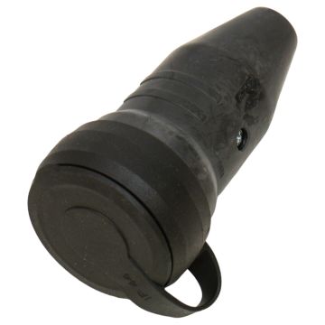 1169290 ABL Sursum GmbH Schuko Coupling, Solid Rubber, Black, With Sleeve, Ip44 at PLC2Day.com