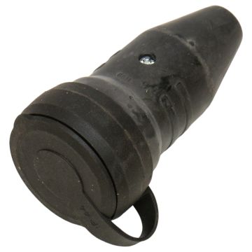 1169290 ABL Sursum GmbH Schuko Coupling, Solid Rubber, Black, With Sleeve, Ip44 at PLC2Day.com