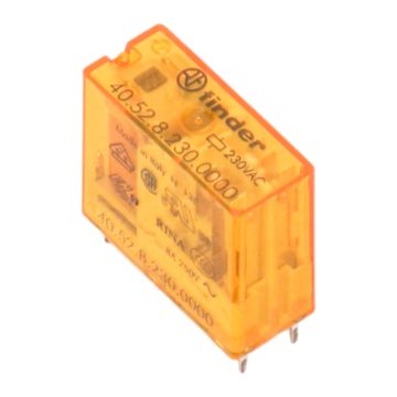 40.52.8.230.0000 Finder Finder PCB Mount Power Relay 230V ac Coil,