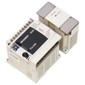 FX3G-24MR/ES + FXon-3A Mitsubishi PLC, FX3G Base Unit AC 100-240V at PLC2Day.com